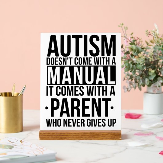 Autisme Houd of ontwerp je eigen Acryl Bord (Huwelijk)