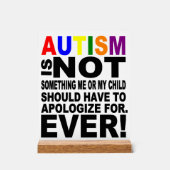 Autisme Houd of ontwerp je eigen Acryl Bord (Voorkant)