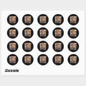 Autisme Hyrax Grappige meme Ronde Sticker (Vel)