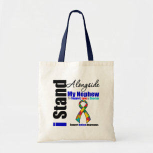 Autisme ik sta naast mijn Nephew Tote Bag