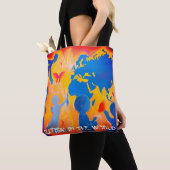 Autisme in de wereld Canvas tas (Dichtbij)