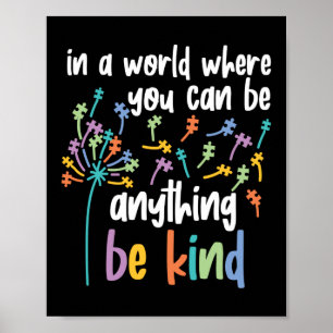 Autisme in een wereld waar je van alles vriendelij poster