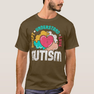 Autisme in het Puzzle Piece Support Autism Awarene T-shirt