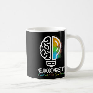 Autisme in neurodiversiteit Asd adhd Rainbow Br Koffiemok
