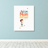 Autisme is belangrijk canvas afdruk (Insitu (Houten vloer))