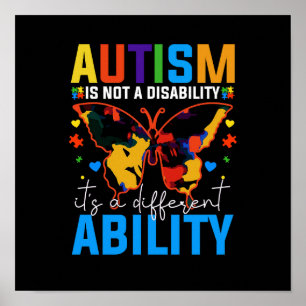 Autisme is geen handicap, het is iets anders poster