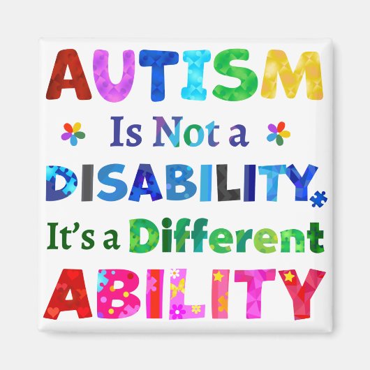 AUTISME is geen handicap Magneet (Voorkant)
