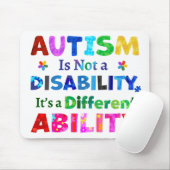 AUTISME is geen handicap Muismat (Met muis)