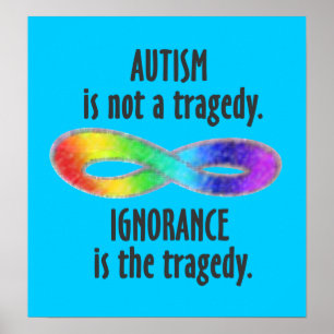 Autisme is geen tragisch Poster