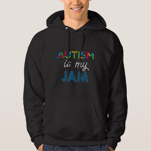 Autisme is mijn Jam Autism Design Hoodie (Voorkant)
