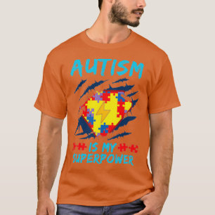 Autisme is mijn Mokken van Superpower Ts T-shirt