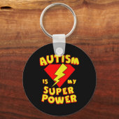 Autisme is mijn superheld Autism Awarenes Sleutelhanger (Voorkant)
