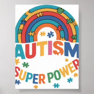 Autisme is mijn superkracht ADHD-puzzel Autisme be Poster