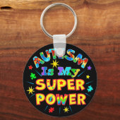 Autisme is mijn superkracht sleutelhanger (Voorkant)