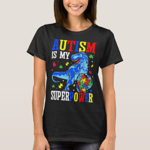Autisme is mijn Superpower Autism Awareness Dinosa T-shirt