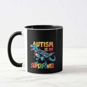 Autisme is mijn Superpower Dinosaur Autisme Awaren Mok