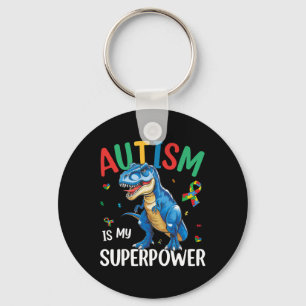 Autisme is mijn Superpower dinosaurus T-rex autism Sleutelhanger