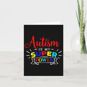 Autisme is mijn Superpower - kleurrijke Autistisch Kaart