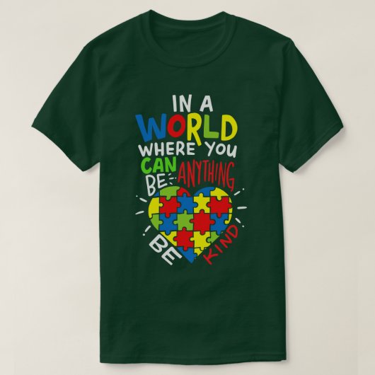 Autisme is vriendelijk t-shirt (Design voorkant)