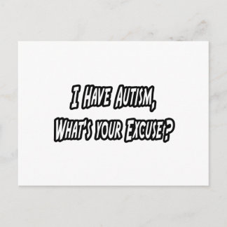 Autisme... je excuus? briefkaart