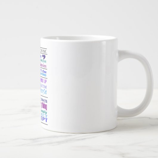 Autisme Jumbo Mug (Droite)