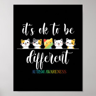 Autisme kat Het is OK om anders grappig autistisch Poster