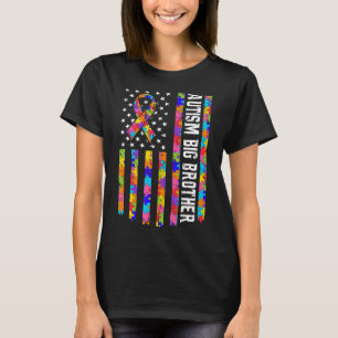 Autisme-Kind Autisme Oudere Broer  Amerikaanse Vla T-shirt