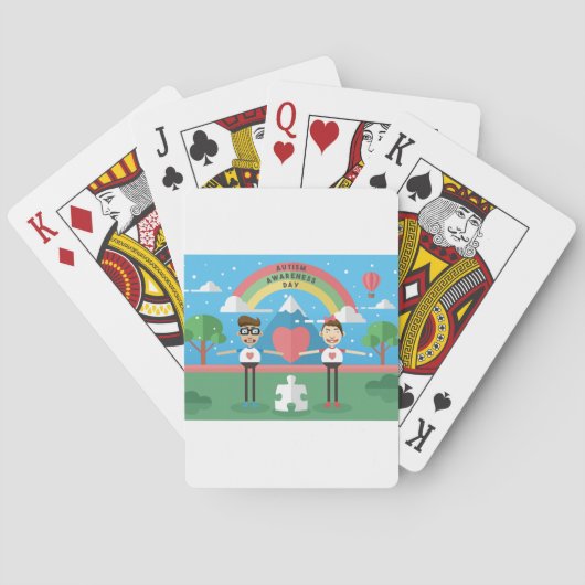 autisme kinder pokerkaarten (Achterkant)