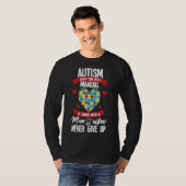 Autisme komt met een handleiding voor autisme-educ t-shirt (Voorkant volledig)