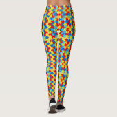 Autisme Leggings Puzzle Yoga exercice Pantalon (Dos)