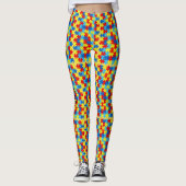 Autisme Leggings Puzzle Yoga exercice Pantalon (Devant)