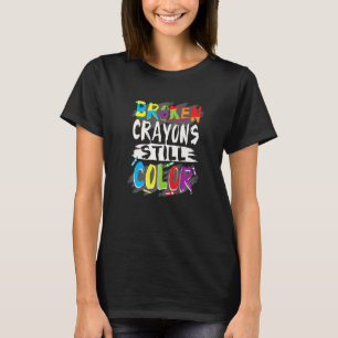 Autisme leraar gebroken kruik kleur autisme autism t-shirt