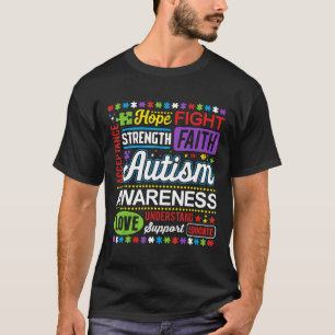Autisme-Liefde Begrijpen Steun Onderwijs Autisme B T-shirt