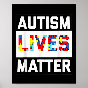 Autisme Live Autisme Bewustzijn T Shirt Poster