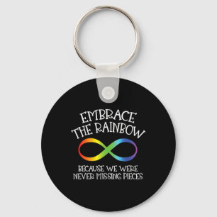 Autisme maakt de oneindigheid van de regenboog teg sleutelhanger