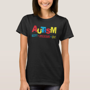 Autisme Maand Accepteren Begrijpen Liefdespuzzel V T-shirt