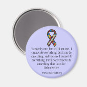 Autisme Magnet avec Helen Keller (Recto/Verso)