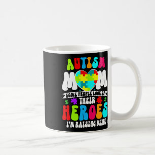 Autisme Mam Groovy Hart Puzzel Autisme Bewustzijn Koffiemok