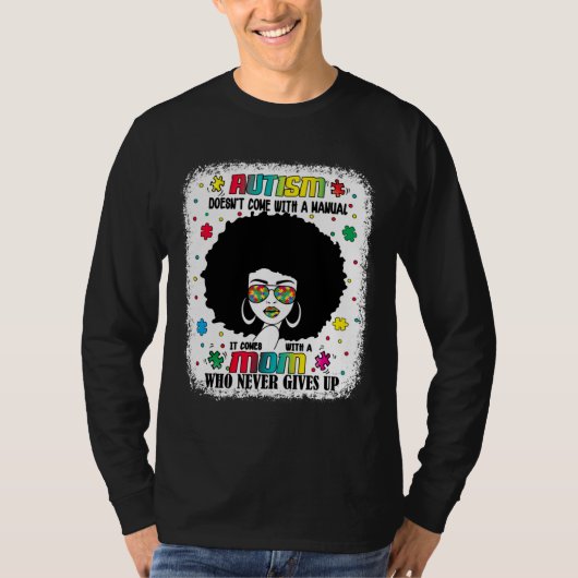 Autisme Mam komt met een handboek Autisme Awarene T-shirt (Voorkant)