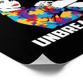 Autisme Mam Onbreekbaar Autisme Bewustheid Poster (Hoek)