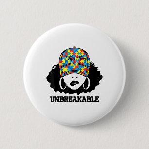 Autisme Mam Onbreekbaar Autisme Bewustmam Moeder Ronde Button 5,7 Cm