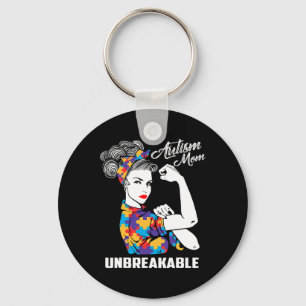 Autisme Mam Onbreekbare Autisme Awareness Gift Sleutelhanger