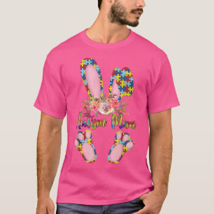 Autisme Mam Puzzle Piecces Bunny Autism Awareness T-shirt