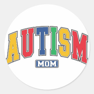 Autisme Mam Ronde Sticker