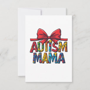 Autisme Mama Boog Coquette Mama Autisme Bewustzijn Bedankkaart