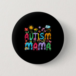Autisme mama mama autisme bewustzijn steun dochter ronde button 5,7 cm