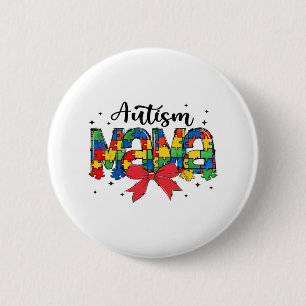 Autisme Mama - Puzzel Stuk Mama Ondersteuning Ronde Button 5,7 Cm