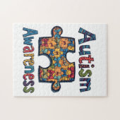 Autisme Maman Puzzle Pièce Coquette Bow Ruban Auti (Horizontal)