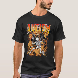 Autisme Meme Skelet Grappige Tism Autistische Humo T-shirt