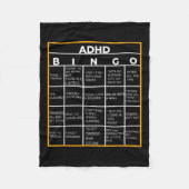 Autisme Mental Health Awareness Day Adhd Bingo Fun Fleece Deken (Voorkant)
